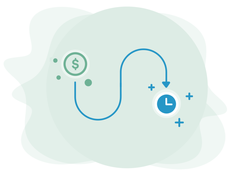 Illustration of additional answering service minutes