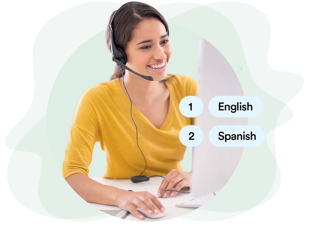 Bilingual virtual receptionist