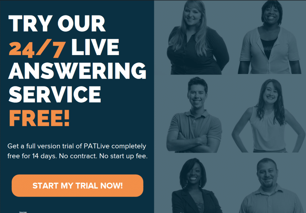 Try Our 24/7 Live Answering Service Free!